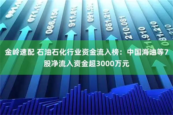 金岭速配 石油石化行业资金流入榜：中国海油等7股净流入资金超3000万元